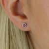 Alma Pink Tourmaline Cluster Earrings Heidi Kjeldsne Jewellers ER4987
