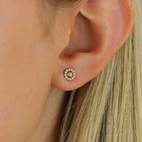 Dorit Citrine Cluster Earrings Heidi Kjeldsen Jewellers ER4983 (1)