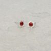 Garnet Cluster Silver earrings Heidi Kjeldsen Jewellers ER4980 still