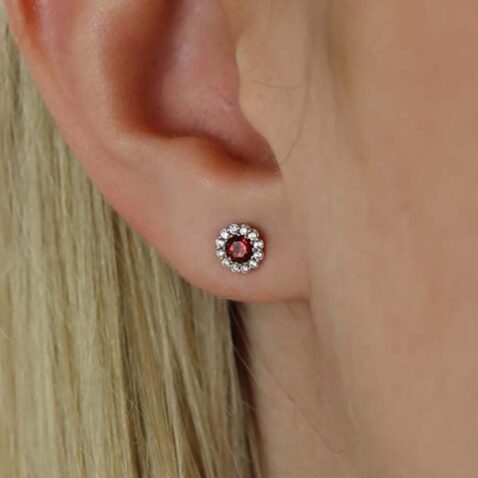 Lisbet Garnet Cluster Earrings Heidi Kjeldsen Jewellers ER4980