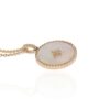 Mother Of Pearl and Diamond Pendant Heidi Kjeldsen Jewellery P1665 white
