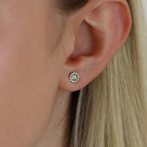 Nanna Peridot Cluster Earrings Heidi Kjeldsen Jewellers ER4979 (1)