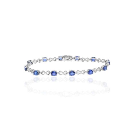 Sapphire Diamond Bracelet Heidi Kjeldsen Jewellery BL4140 white