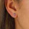Sara Pink Sapphire Earrings Heidi Kjeldsen Jewellers ER6011 (1)