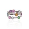 Trine Multi Coloured Bubble Ring Heidi Kjeldsen Jewellery R4957 white