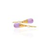 Viola Amethyst And Pearl Gold Drop Earrings Heidi Kjeldsen Jewellery ER4949 white