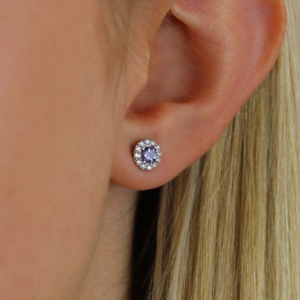 Viola Tanzanite Cluster Earrings Heidi Kjeldsen Jewellers ER4985