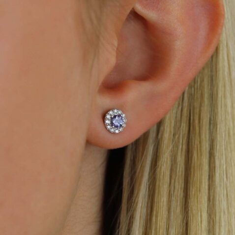 Viola Tanzanite Cluster Earrings Heidi Kjeldsen Jewellers ER4985