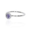 Viola Tanzanite Cluster Silver Ring Heidi Kjeldsen Jewellery R4946 white1