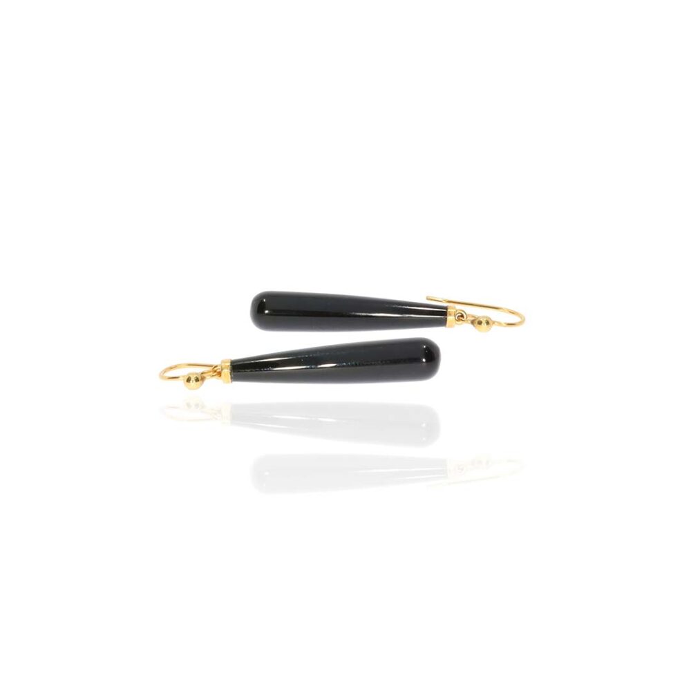 Black Onyx Drop Earrings Heidi Kjeldsen Jewellers ER5011 white1