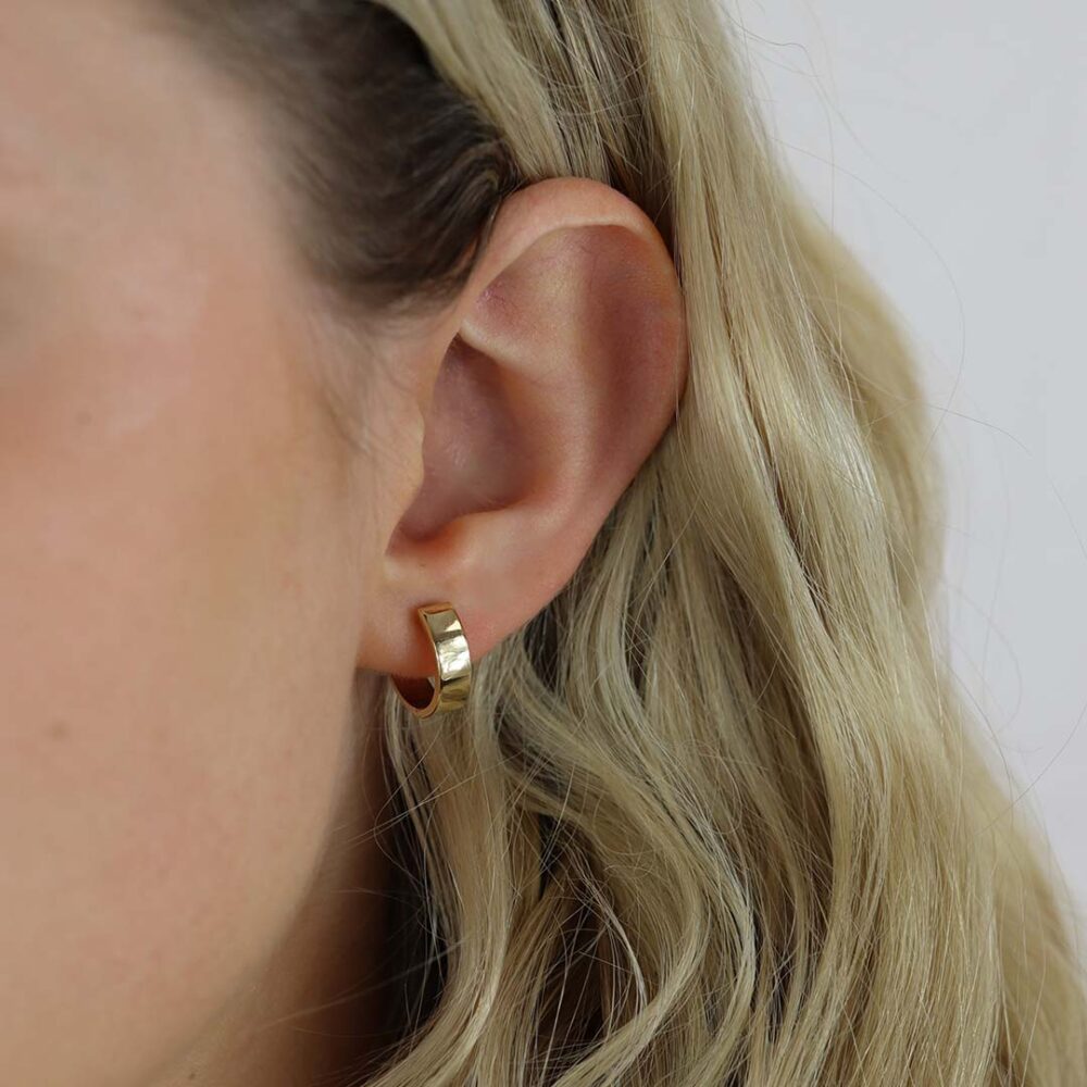 Eliza Chunky Huggie Earrings Heidi Kjeldsen Jewellery ER4913 model