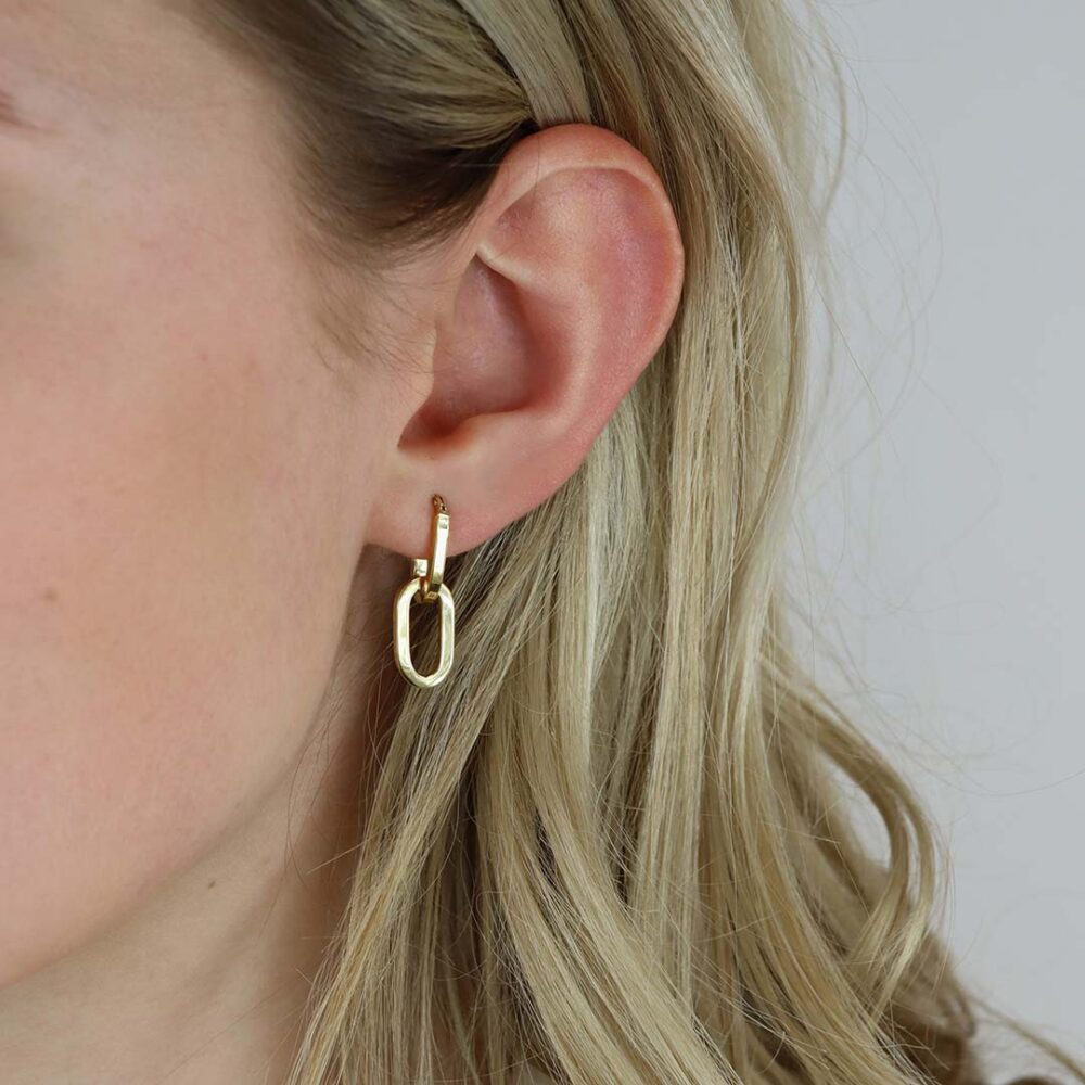 Eliza Detachable Gold Hoop Earrings Heidi Kjeldsen Jewellery ER4918 model 1