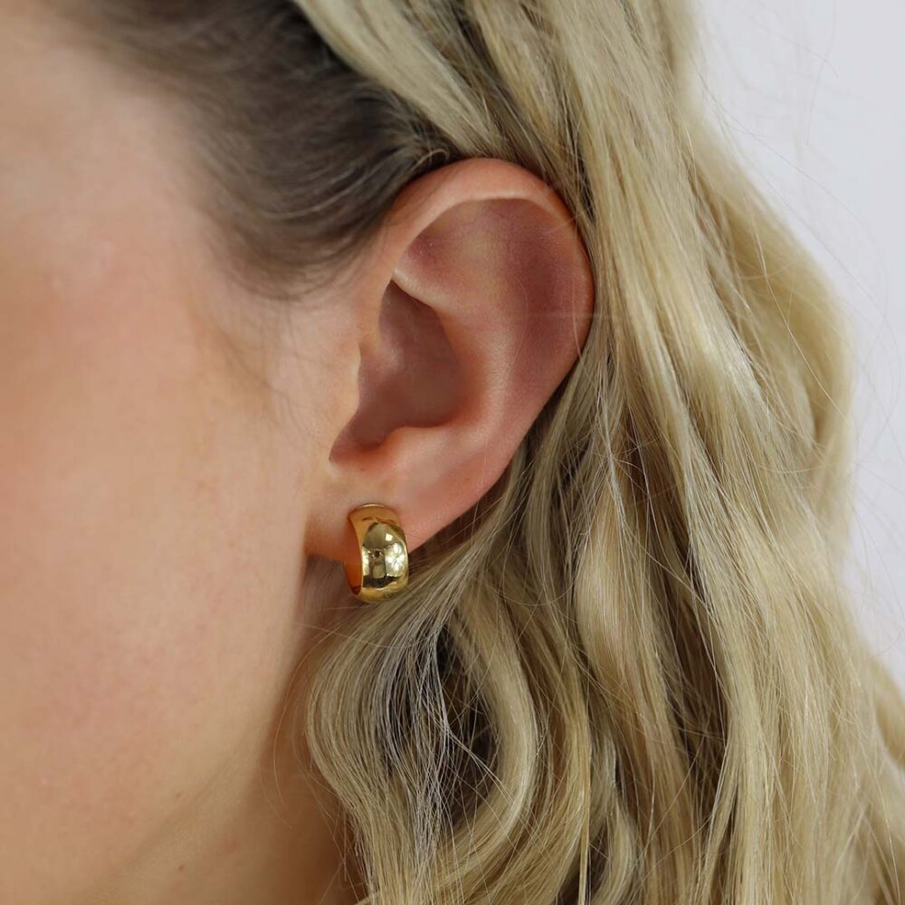 Eliza Gold Hooped Earrings Heidi Kjeldsen Jewellery ER4927 model