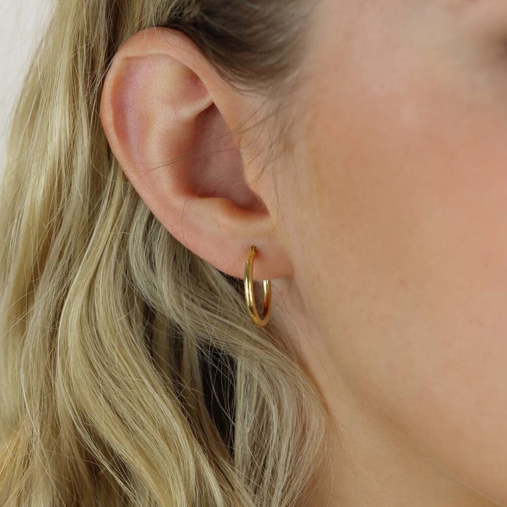 Eliza Hooped Earrings Heidi Kjeldsen Jewellery ER4914 Model