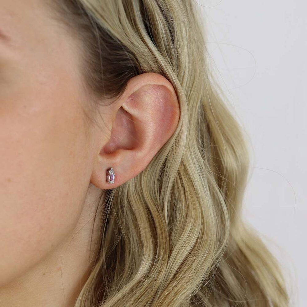 Elsa Moonstone And Topaz Earrings Heidi Kjeldsen Jewellery ER4868 Model