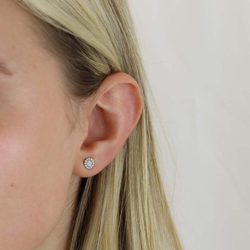 Elsa Moonstone Cluster Earrings Heidi Kjeldsen Jewellers ER4988