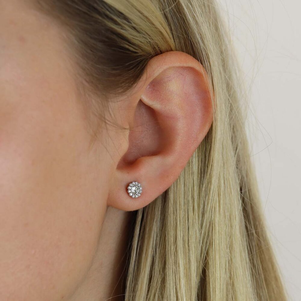 Elsa White Topaz Cluster Earrings Heidi Kjeldsen Jewellers ER4978