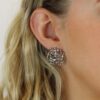 Fei Liu Rose Silver Earrings Heidi Kjeldsen Jewellery ER4974 model