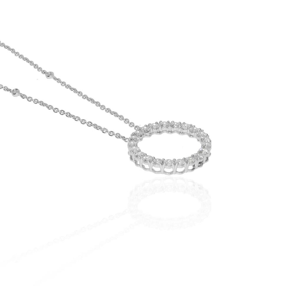 Hanne Diamond Circle Pendant Heidi Kjeldsen Jewellery P1625 still