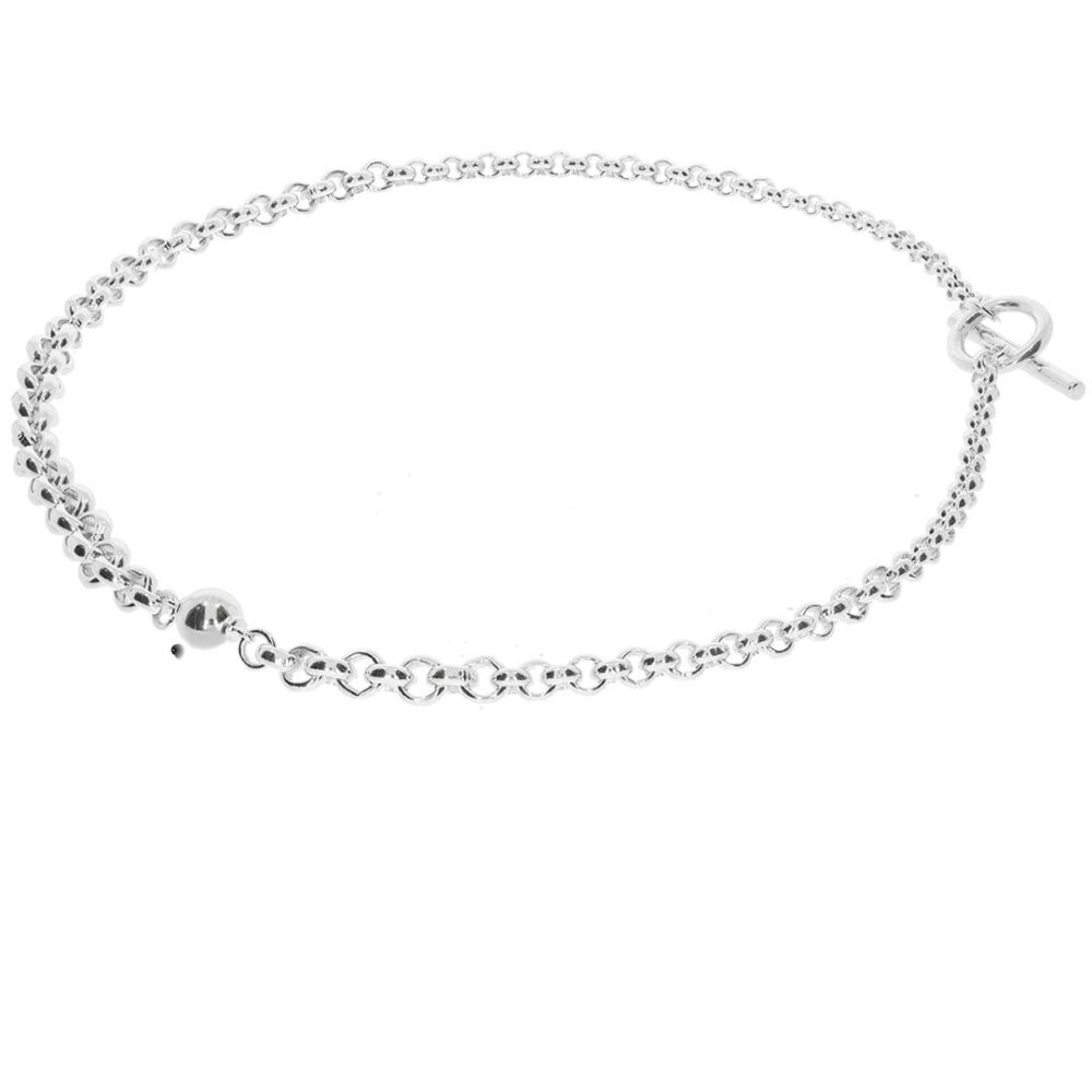 Helle Belcher Ball Silver Necklace Heidi Kjeldsen Jewellery NL1345A white1