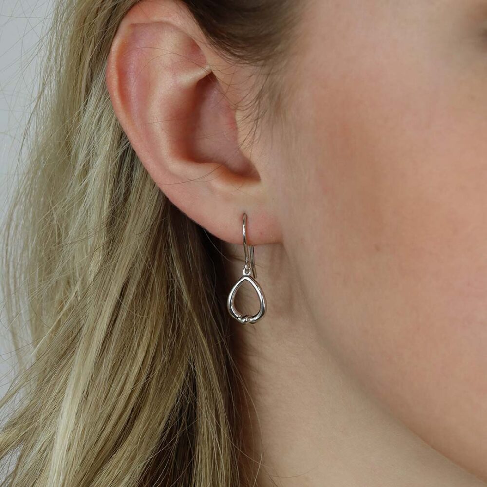 Helle Silver Kiss Earrings Heidi Kjeldsen Jewellery ER4953 model 2