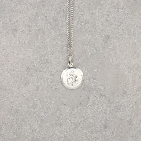 Helle Silver St Christopher pendant Heidi Kjeldsen Jewellery P1646 still