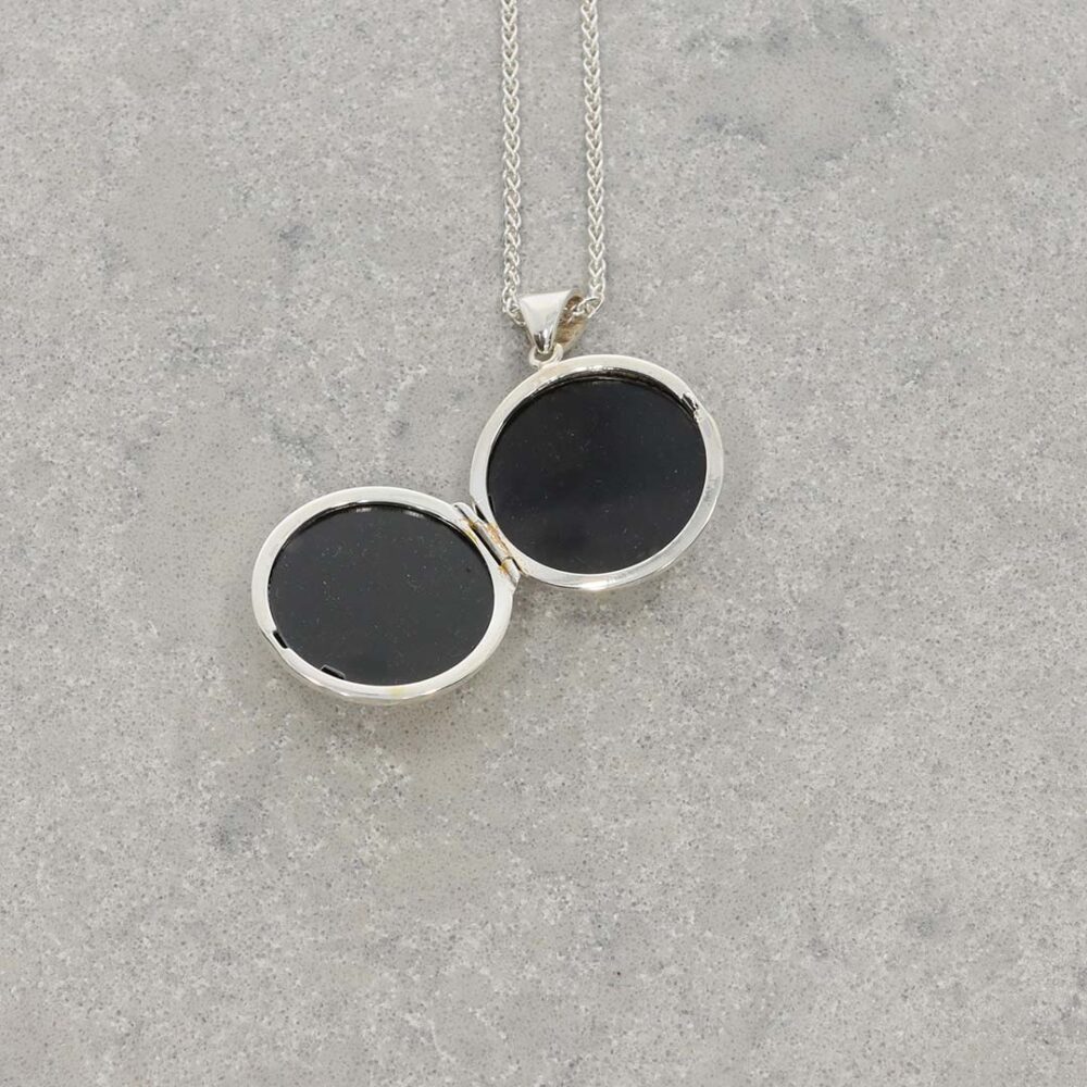 Helle Sterling Silver Round Locket Heidi Kjeldsen Jewellery P1631A still