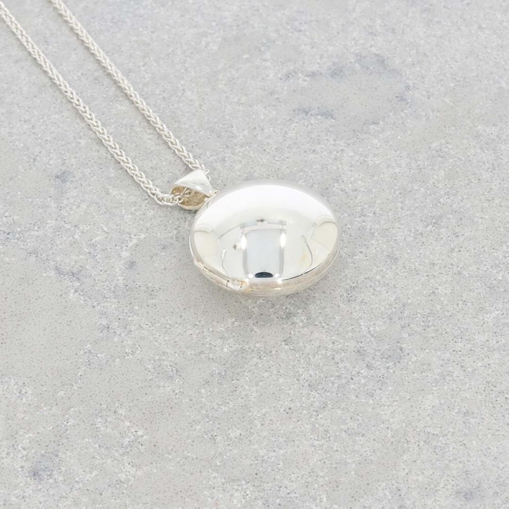 Helle Sterling Silver Round Locket Heidi Kjeldsen Jewellery P1631A still1