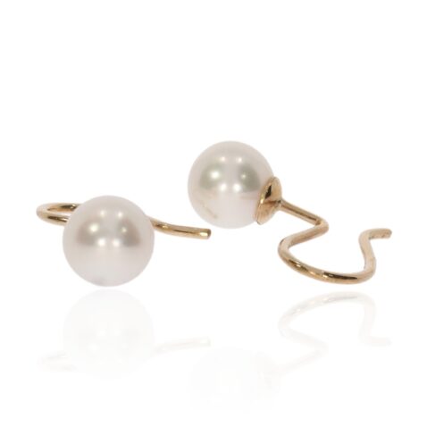 Margit Akoya White Pearl And 9ct Yellow Gold Security Twist Earrings Heidi Kjeldsen Jewellery Er1966 1 small