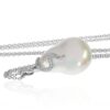 Margit Baroque Pearl and Diamond Pendant By Heidi Kjeldsen Jewellery P1443 front