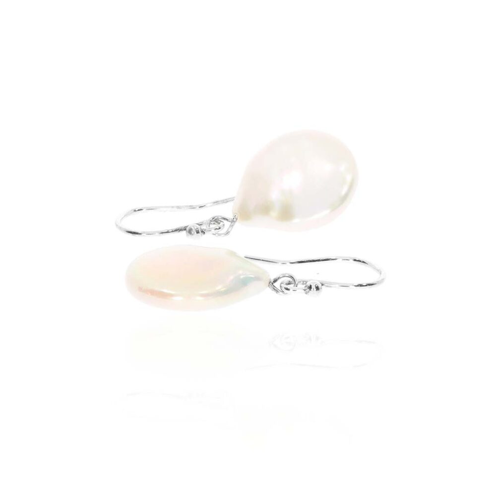 Margit Coin Pearl drop Earrings Heidi Kjeldsen Jewellery ER5020 white1