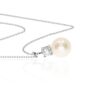 Margit Cultured Pearl and Diamond pendant Heidi Kjeldsen Jewellery P1530 flat