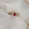 Mathilde Diamond Insert Ring By Heidi Kjeldsen Jewellers R1709 and Ruby Diamond Ring r1691, r1709 white