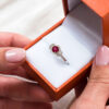 Mathilde Glorious Ruby and Diamond Cluster Ring by Heidi Kjeldsen Jewellery R1203 still (2)