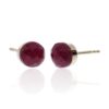Mathilde Ruby Earrings By Heidi Kjeldsen Jewellery ER2553 Side