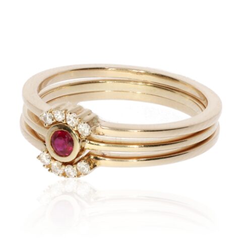 Mathilde ruby and diamond ring by heidi kjeldsen jewellery r1500 side