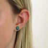 Naja Amazonite Silver Earrings Heidi Kjeldsne Jewellers ER5014