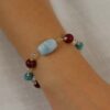 Naja Aquamarine Aventurine Red Agate Bracelet Heidi Kjeldsen Jewellers BL1393