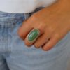 Naja Aventurine Sterling Silver Ring Heidi Kjeldsen Jewellers R4955