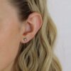 Naja Blue Tourmaline Earstuds Heidi Kjeldsen Jewellery ER4945 model