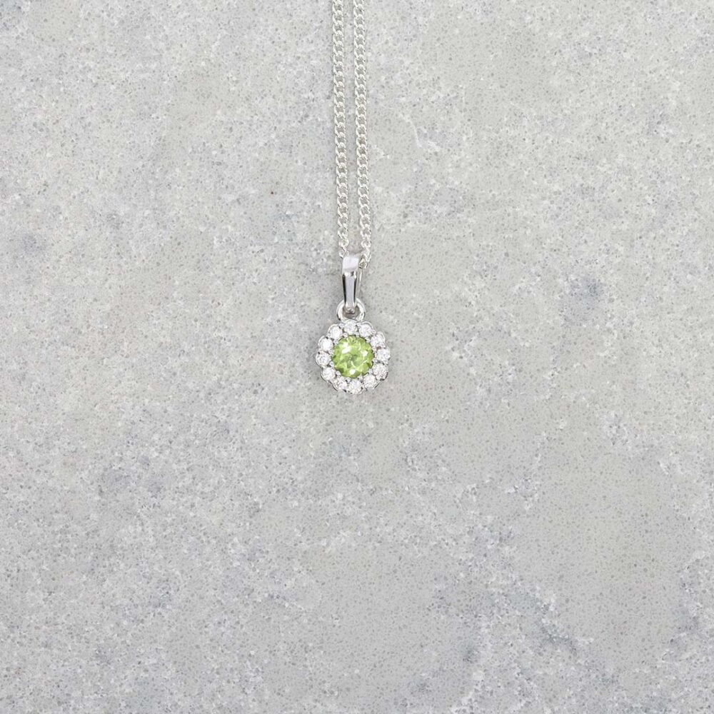 Nanna Peridot Cluster Pendant Heidi Kjeldsen Jewellers P1649 still