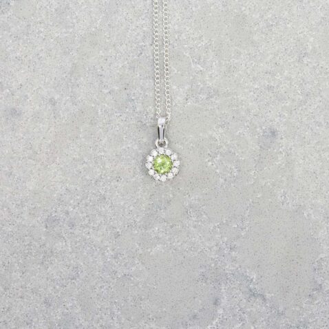 Nanna Peridot Cluster Pendant Heidi Kjeldsen Jewellers P1649 still