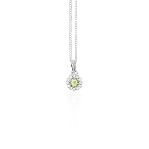 Nanna Peridot Cluster Pendant Heidi Kjeldsen Jewellers P1649 white