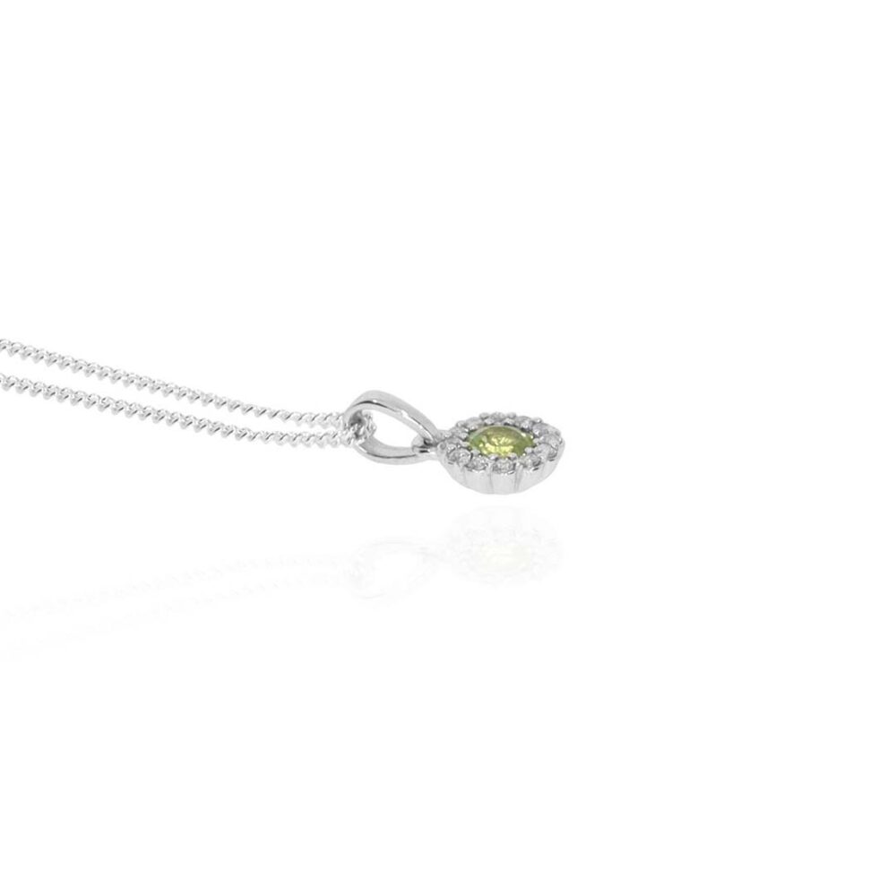 Nanna Peridot Cluster Pendant Heidi Kjeldsen Jewellers P1649 white1