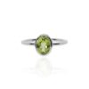 Nanna Peridot Oval Ring Heidi Kjeldsen Jewellers R1868 white
