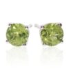 Nanna Peridot Round Earrings By Heidi Kjeldsen Jewellers ER2564 front