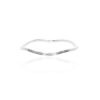 Nanna Silver Gold Wave Bangle Heidi Kjeldsen Jewellery BL4087 flat