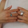 Per Boulder Opal Silver Rings Heidi Kjeldsen Jewellery R1786 R1784 model (2)
