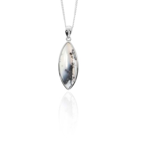 Per Dendritic Opal Pendant Heidi Kjeldsen Jewellery P1565 white1