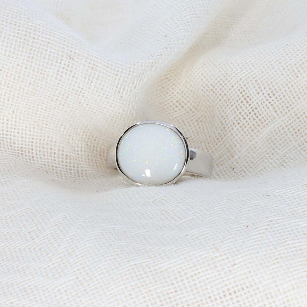 Per White Opal Silver Ring Heidi Kjeldsen Jewellery R1784 still